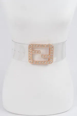 121124 Transparent Plus Size Belt