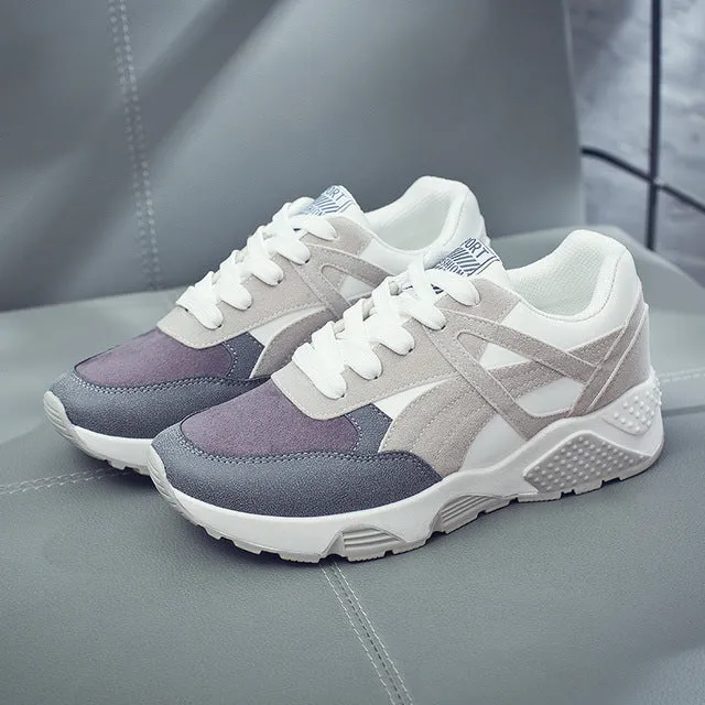 AGUTZM Platform Sneakers Woman Wedge 2018 Hot Sale Woman Casual Shoes 40 Plus Size Breathable Female Sneakers Woman Mesh Shoes