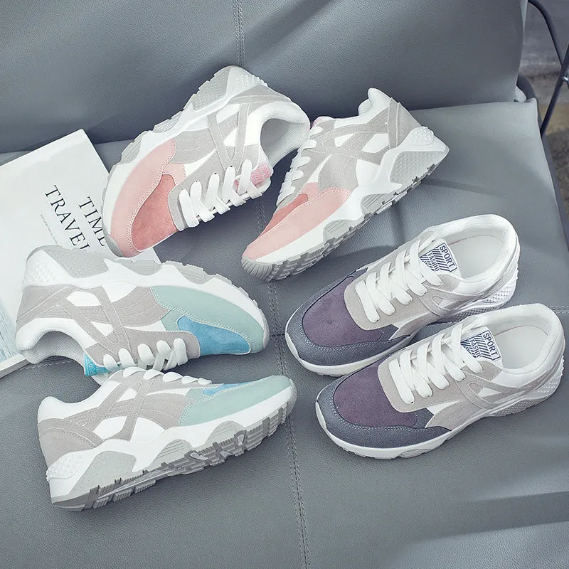 AGUTZM Platform Sneakers Woman Wedge 2018 Hot Sale Woman Casual Shoes 40 Plus Size Breathable Female Sneakers Woman Mesh Shoes
