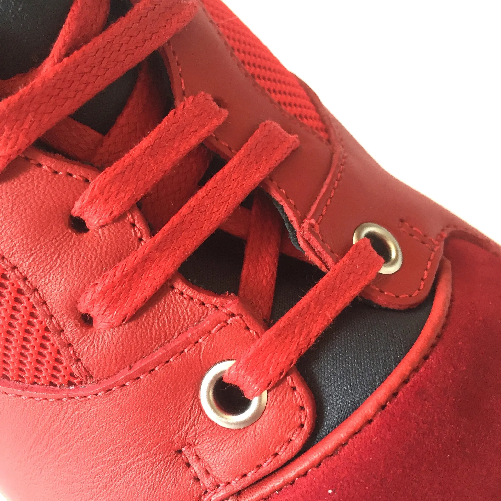 Balenciaga - Leather & Neoprene Mid Top Sneakers