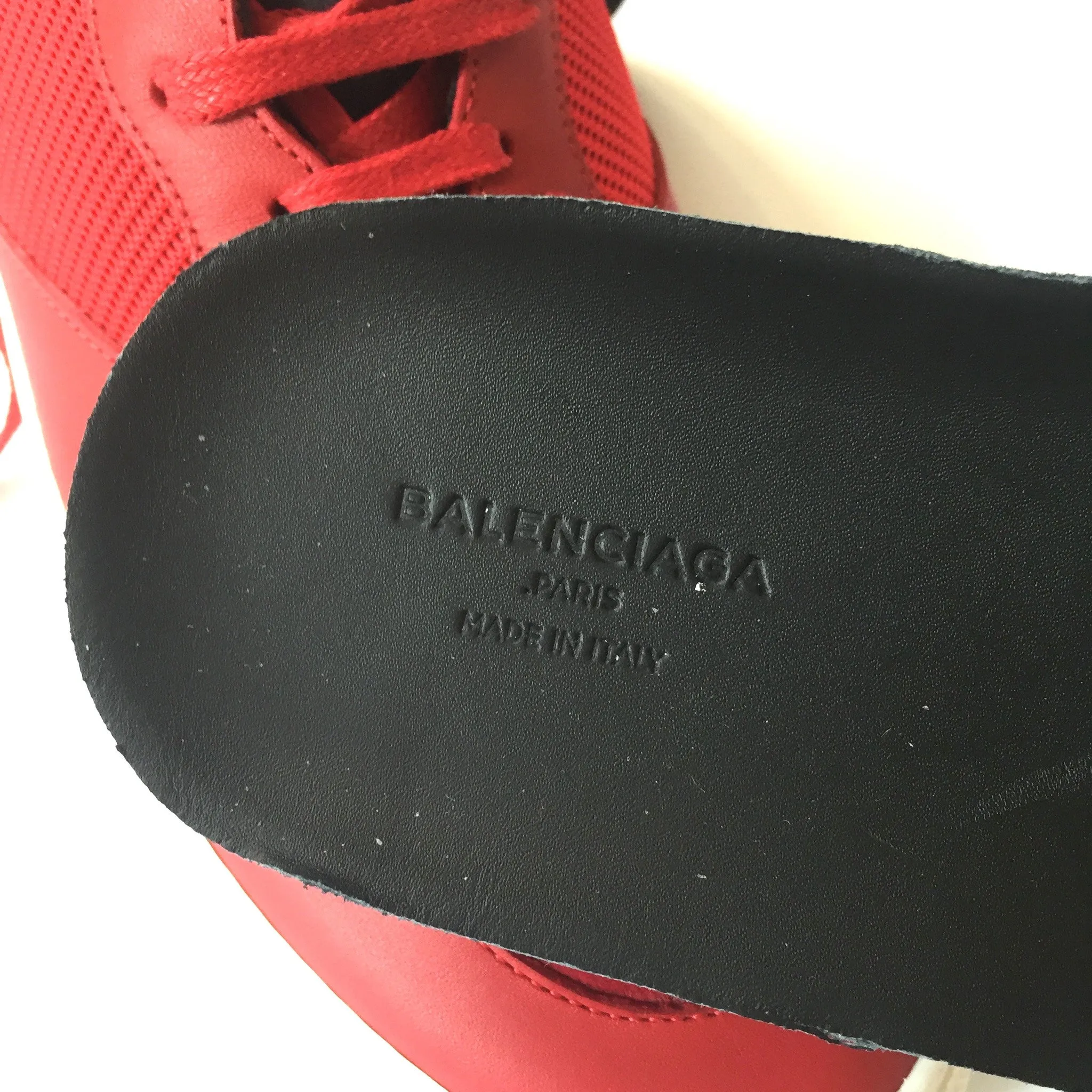 Balenciaga - Leather & Neoprene Mid Top Sneakers