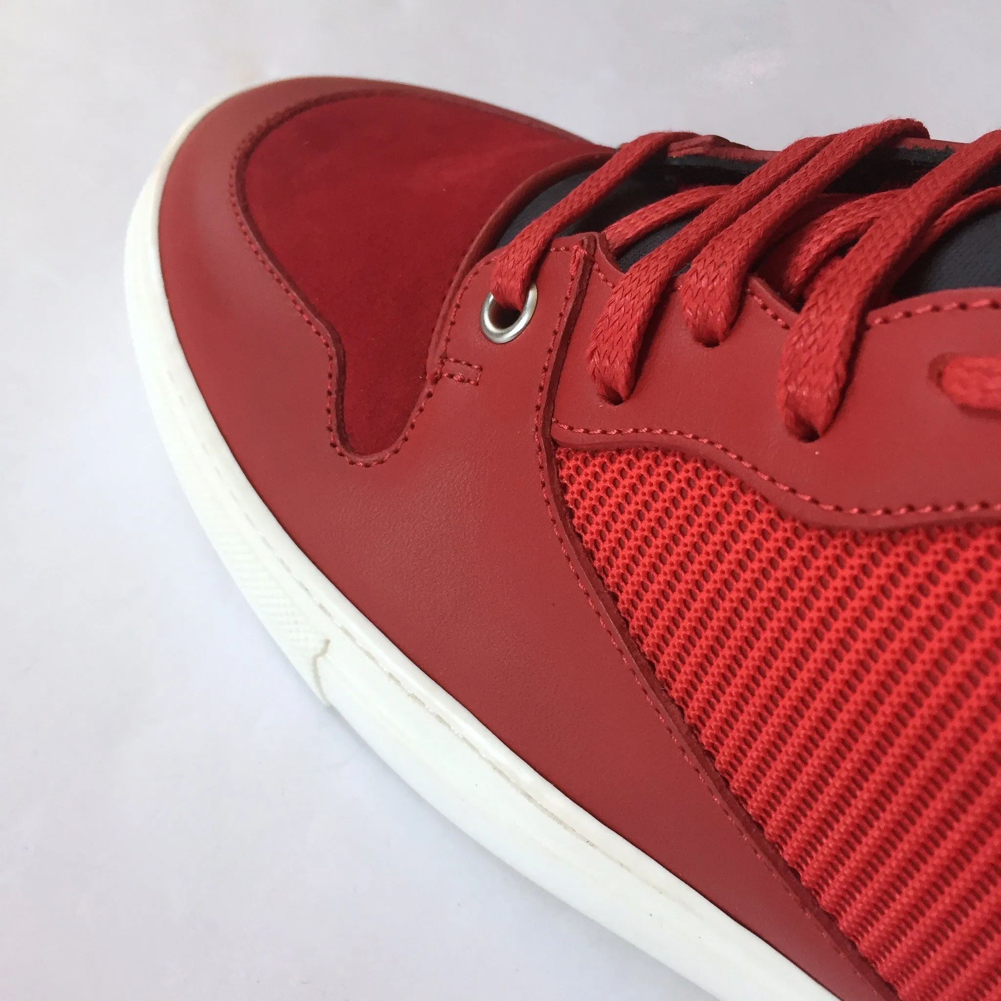 Balenciaga - Leather & Neoprene Mid Top Sneakers