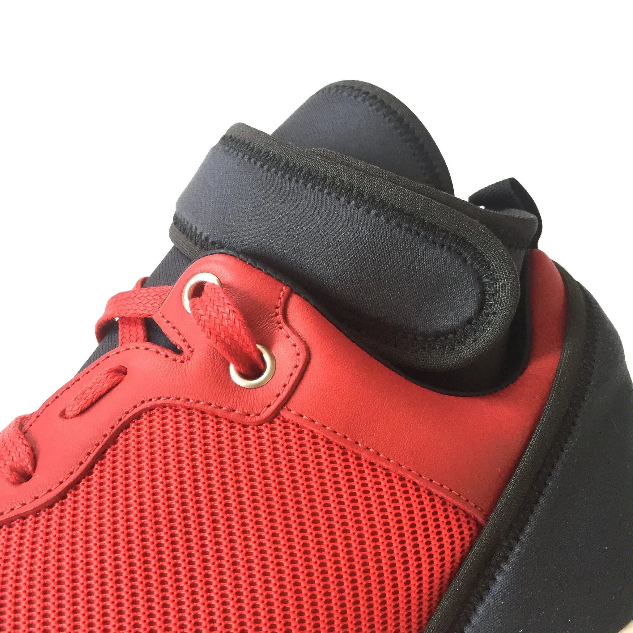 Balenciaga - Leather & Neoprene Mid Top Sneakers