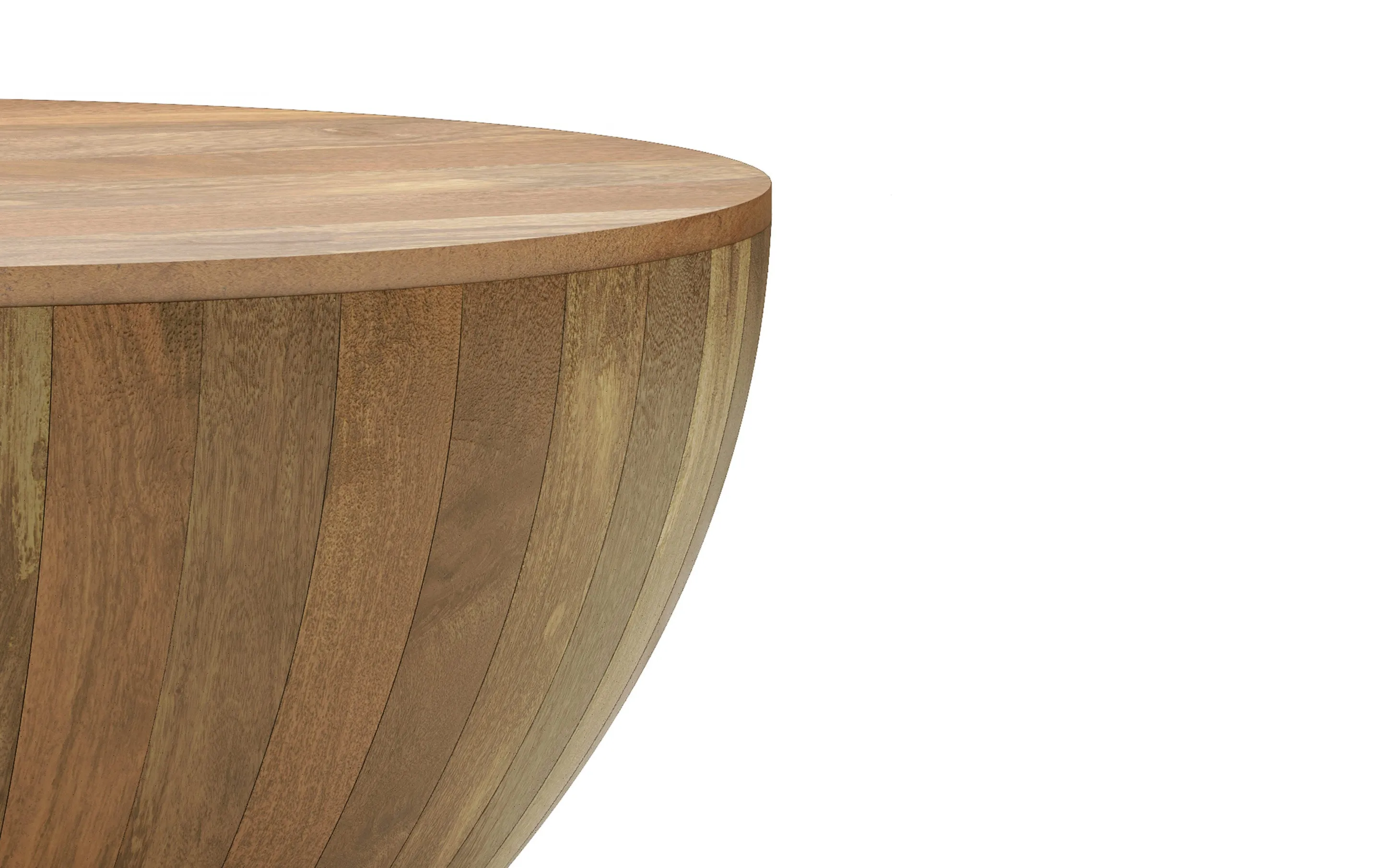 Elmbrook Drum Coffee Table in Mango
