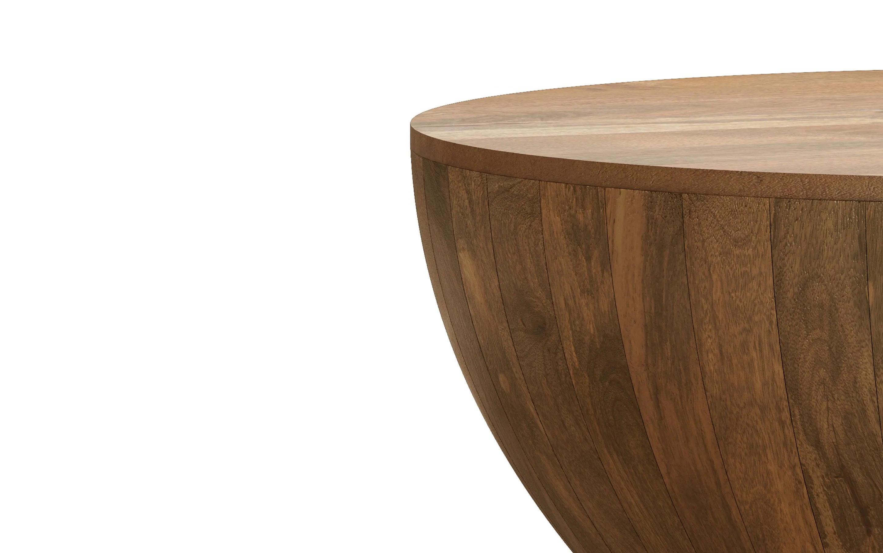 Elmbrook Drum Coffee Table in Mango