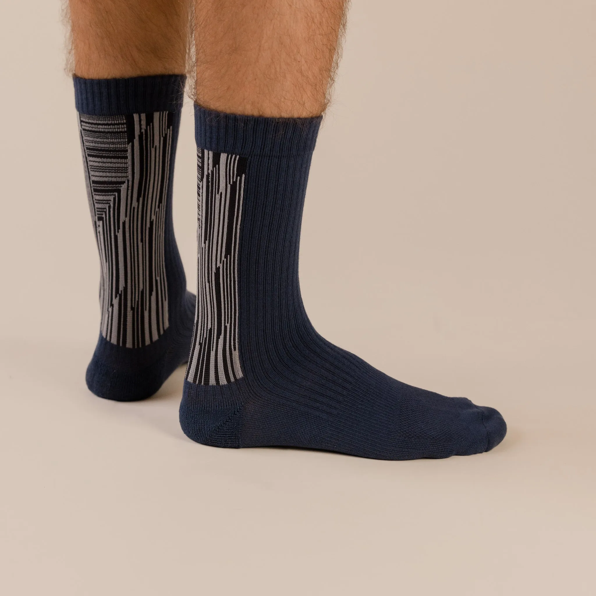 Landing Sock - Navy Grey