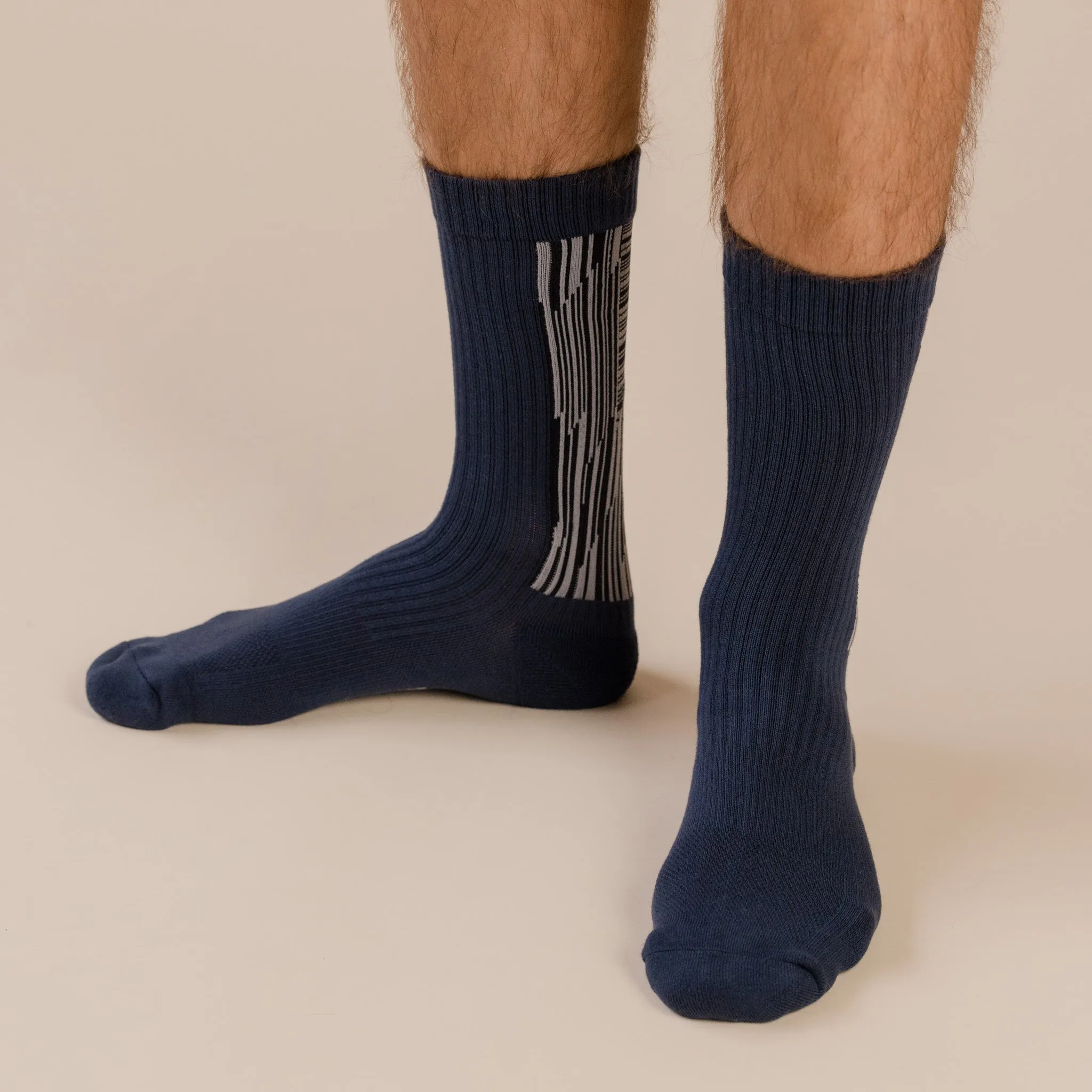 Landing Sock - Navy Grey