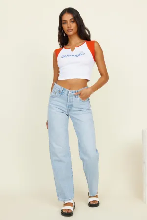 LEVI'S 501 '90's Jeans Light Indigo Worn In