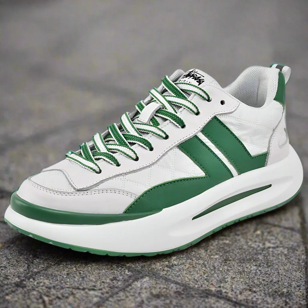 Men's Leather Deluxe Casual Sneakers