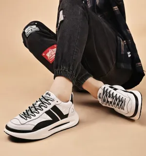 Men's Leather Deluxe Casual Sneakers