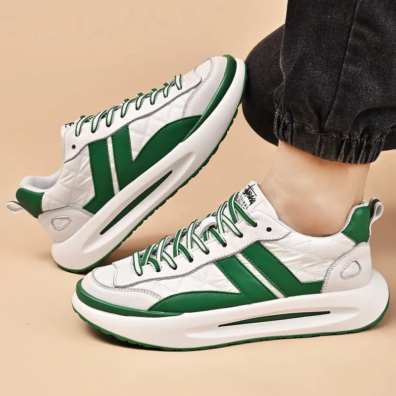 Men's Leather Deluxe Casual Sneakers
