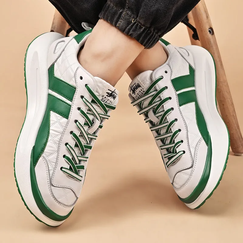 Men's Leather Deluxe Casual Sneakers