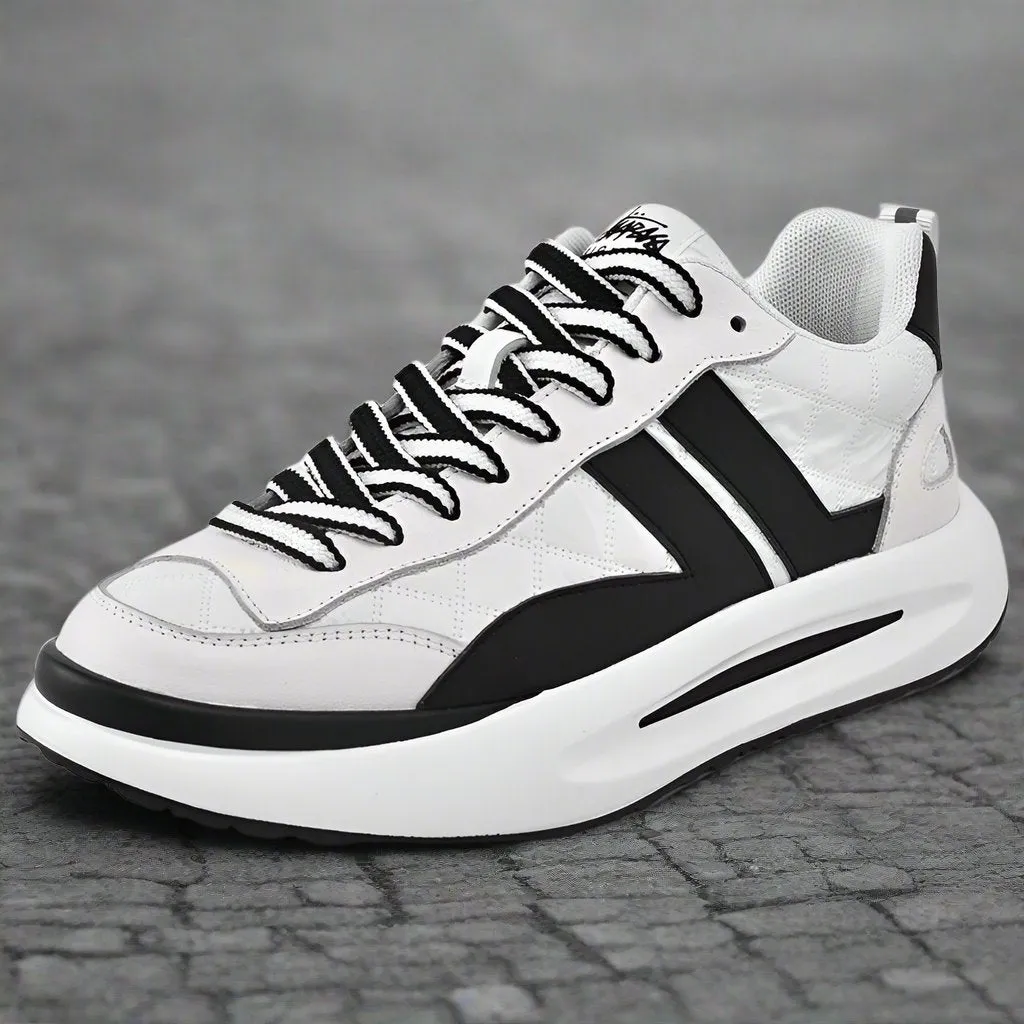 Men's Leather Deluxe Casual Sneakers