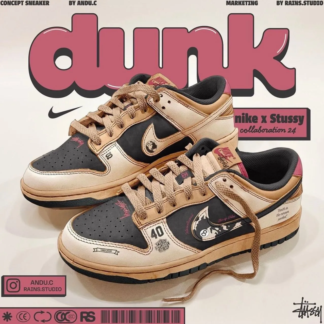 Nike Dunk low X Stussy