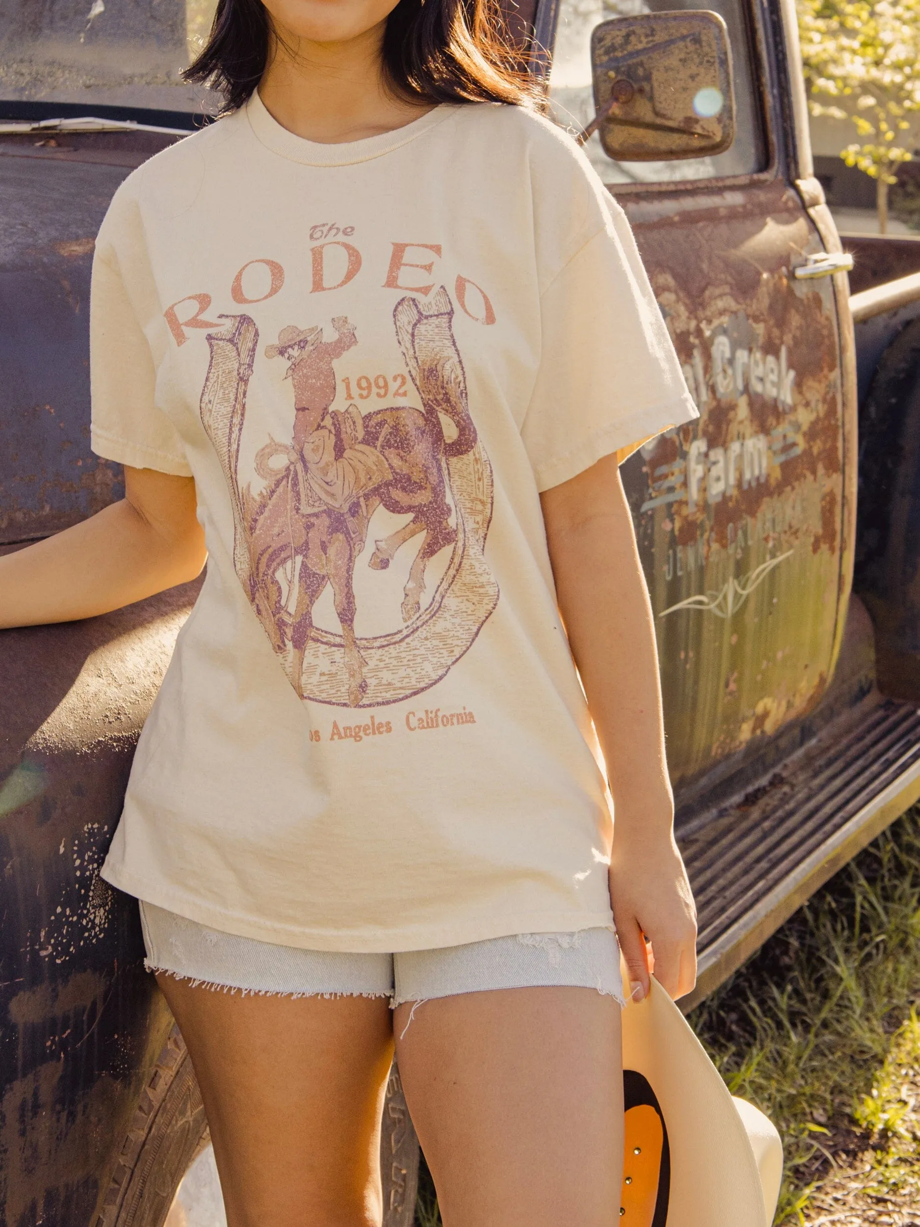 Rodeo Off White Thrifted Tee