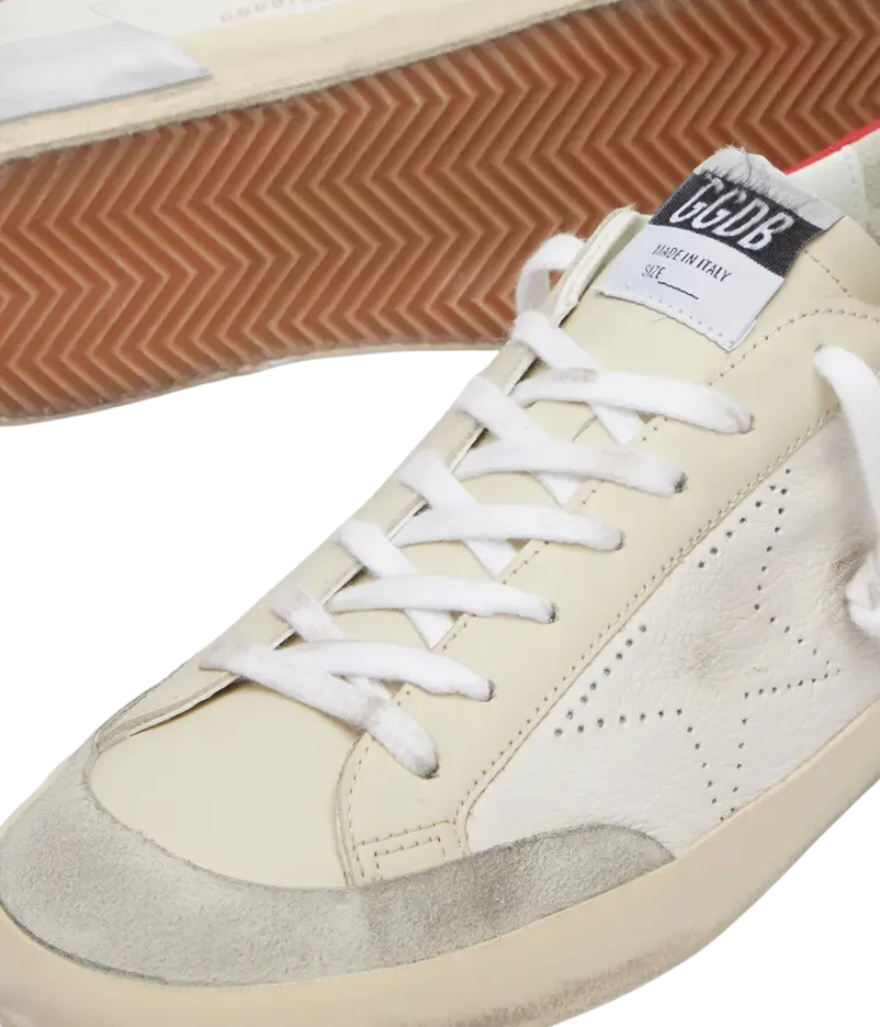 Super Star Sneaker in Red Silver
