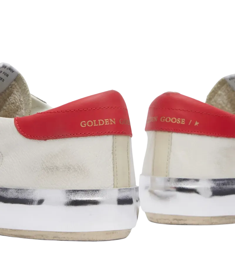 Super Star Sneaker in Red Silver