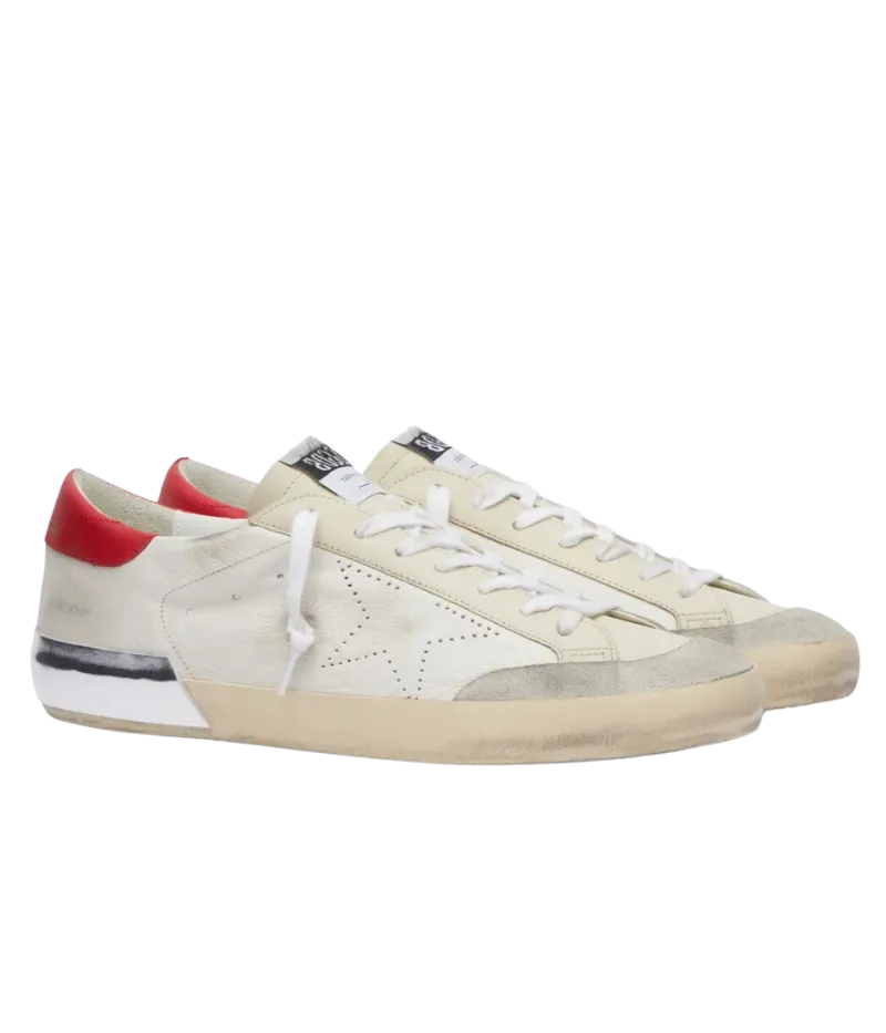 Super Star Sneaker in Red Silver