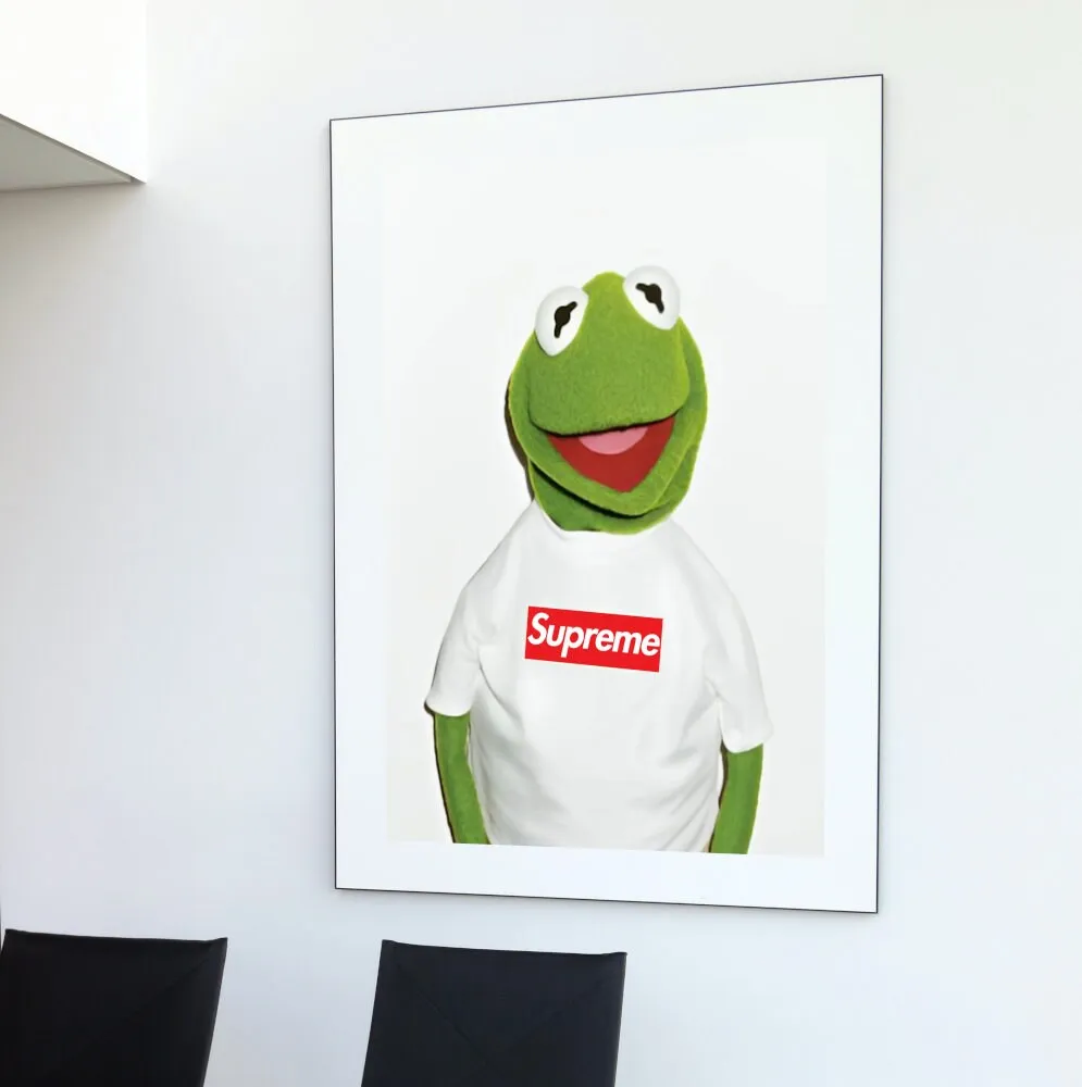 Supreme Muppet Wall Art PRINTABLE ART, Hypebeast Poster, Streetwear Art, Modern Wall Art, Pop Culture, Muppet Decor, Sports Wall Art