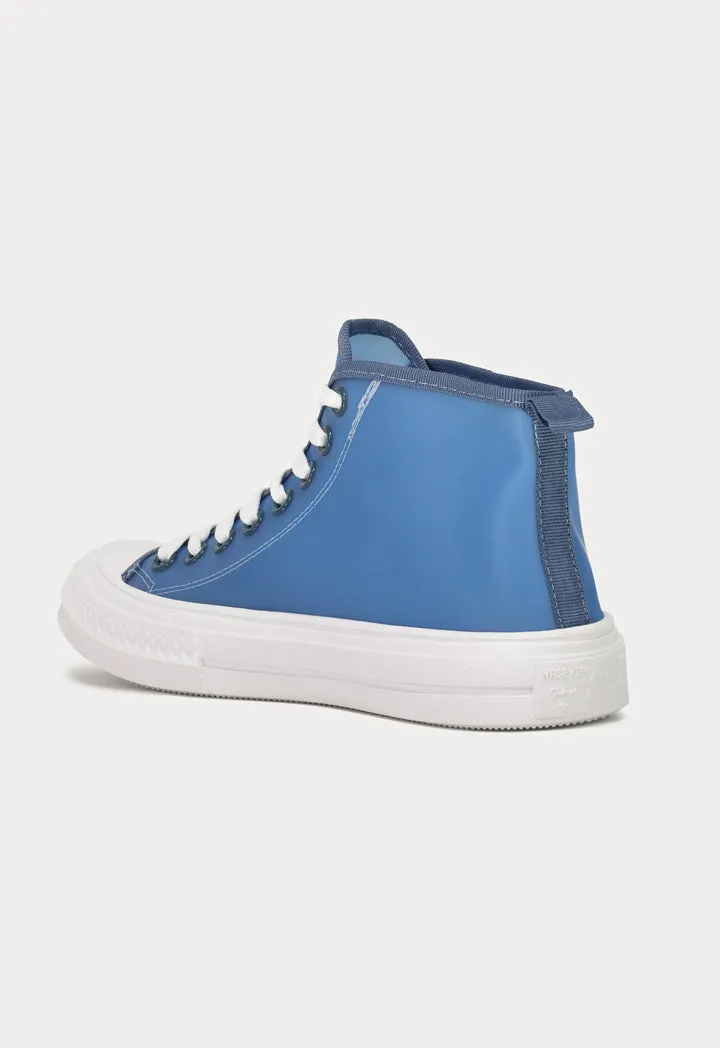 Transparent Matte High Cut Sneakers