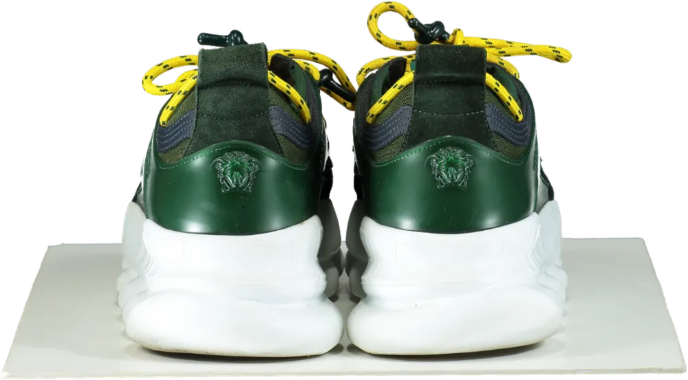 Versace Green Chain Reaction Sneakers UK 9 EU 43