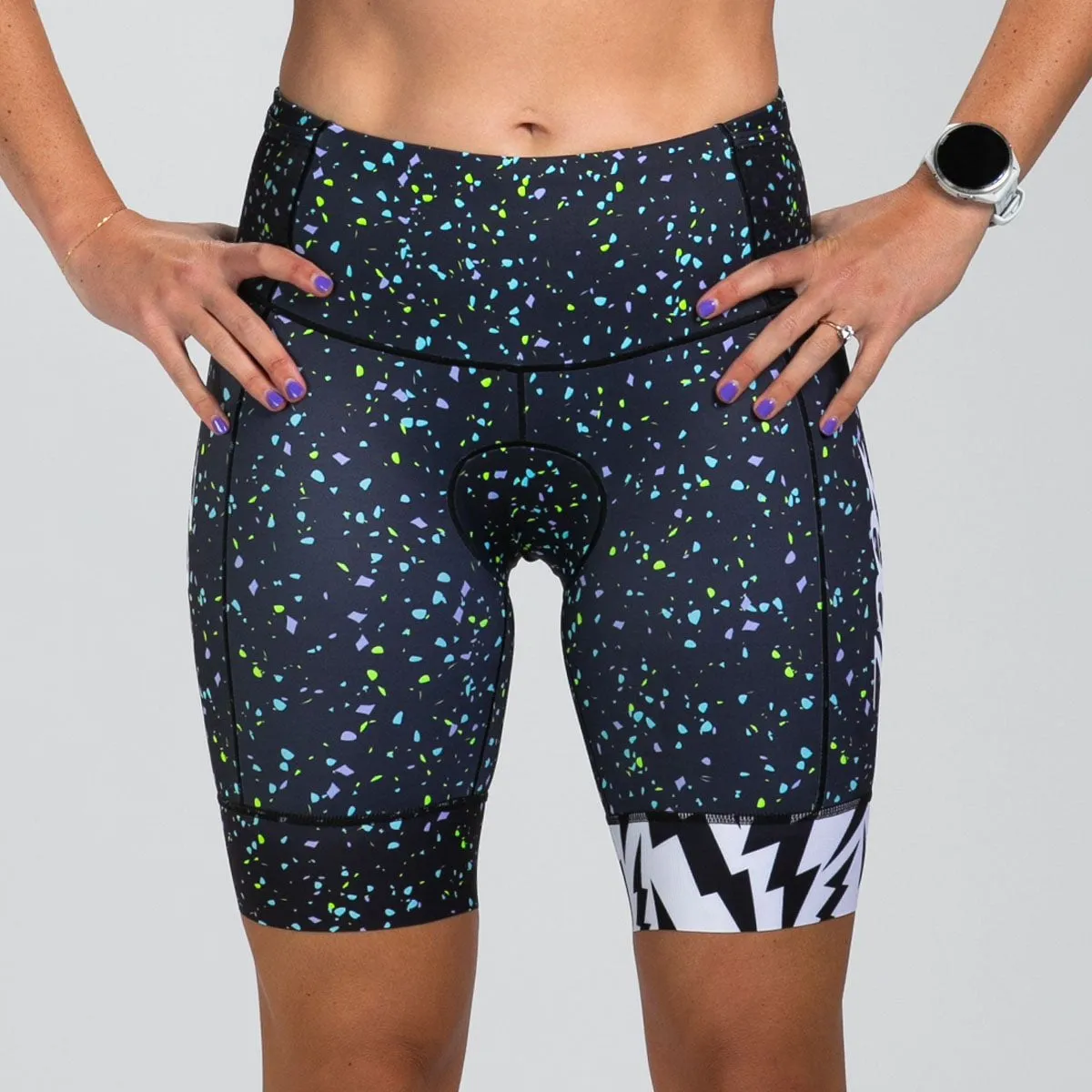 Womens LTD Triathlon 8 Inch Short - Electric