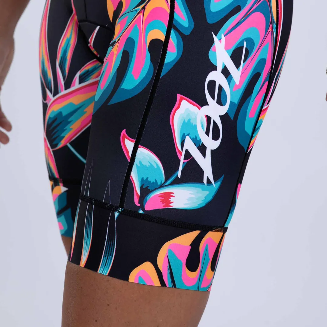 Womens LTD Triathlon 8 Inch Short - Koa Tropical