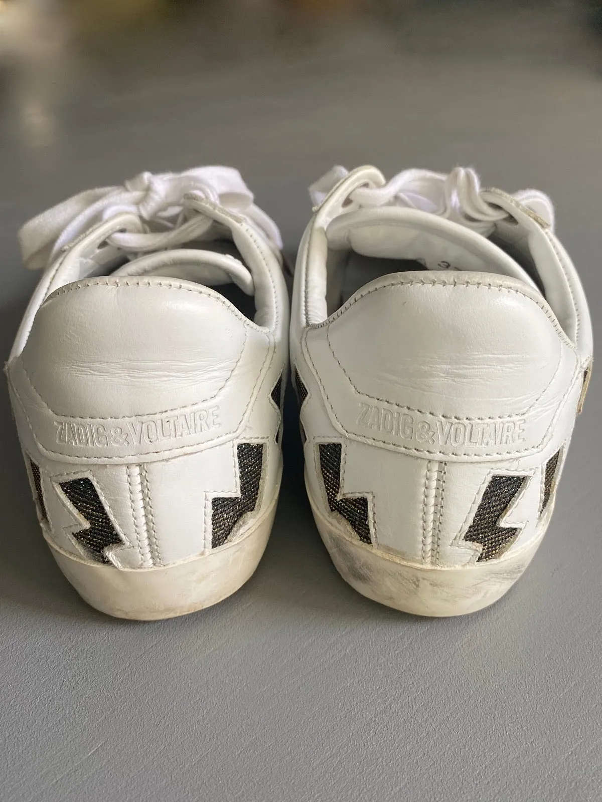 Zadig & Voltaire Leather Trainers Size 37