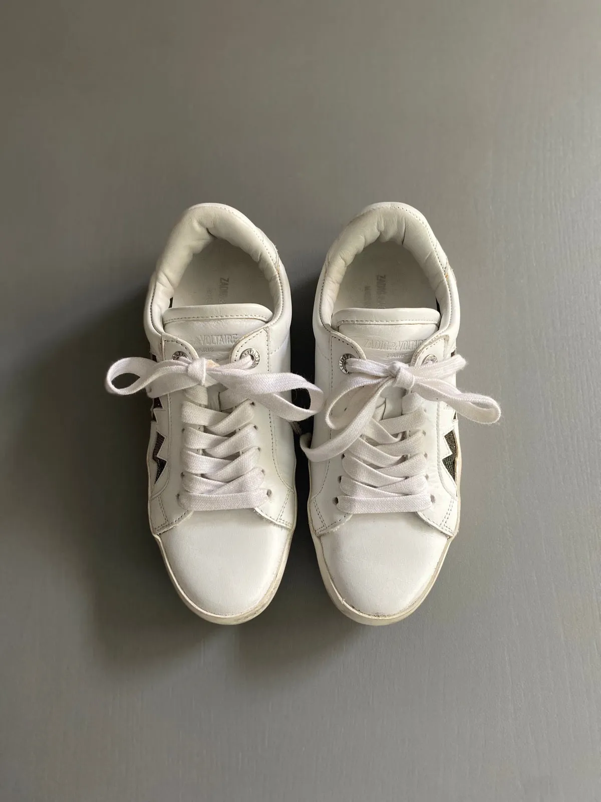 Zadig & Voltaire Leather Trainers Size 37